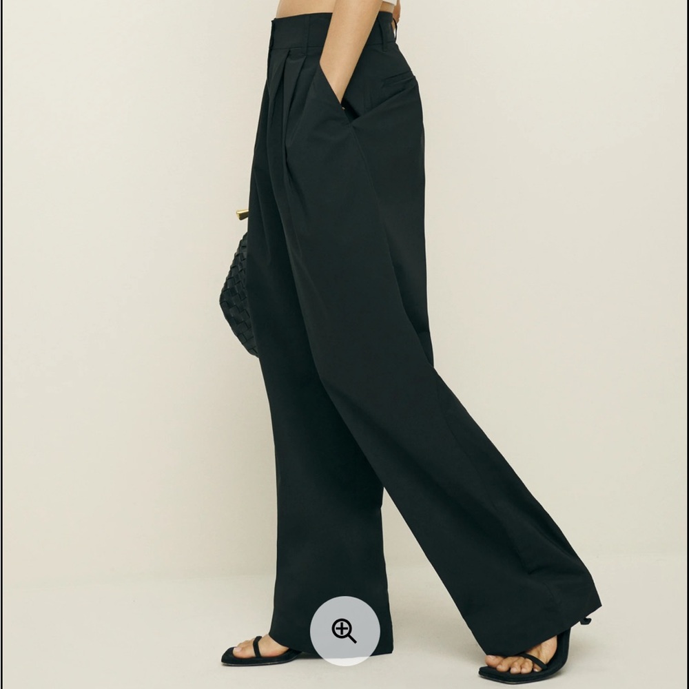Reformation Danielle Oversized Pant Black - Size 6